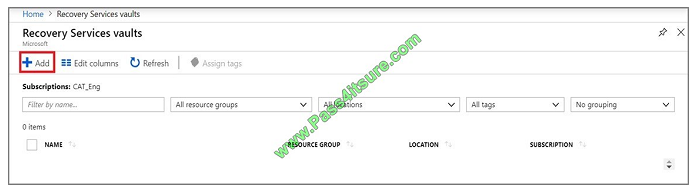 pass4itsure az-100 exam question q13-1